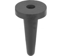 Заглушка термостойкая для защиты внутренней резьбы Миниворкс М6 и отверстий Ø6.3 мм, выдерживает до 177 C, цвет черный – (10 шт.) TREC6,3