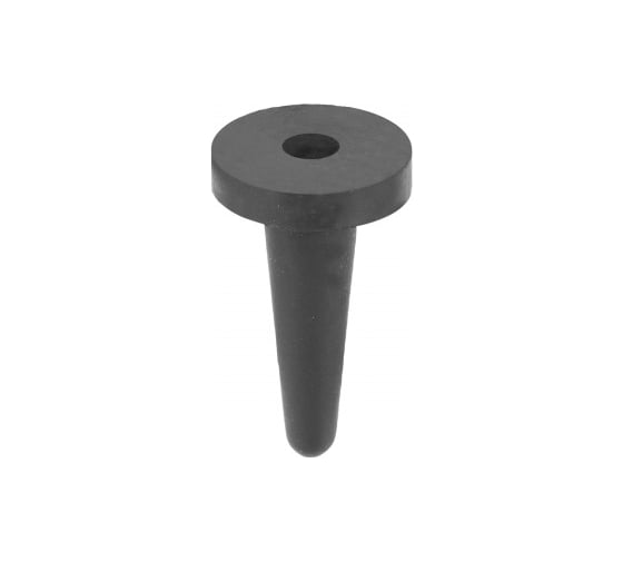 Заглушка термостойкая для защиты внутренней резьбы Миниворкс М6 и отверстий Ø6.3 мм, выдерживает до 177 C, цвет черный – (10 шт.) TREC6,3 1