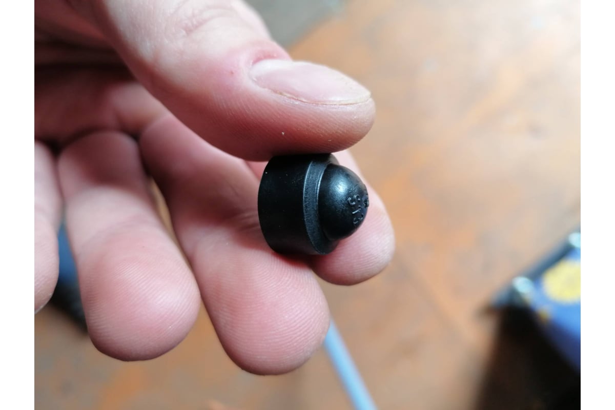 Пластиковый колпачок ЕВРОПАРТНЕР на болт/гайку M8, черный, 20 шт. 5 ...