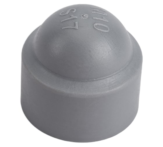 Колпачки на болт/гайку КРЕП-КОМП М10/S17 темно-серый, 200 шт. 29-0062