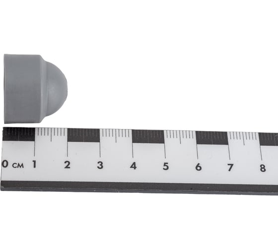Колпачки на болт/гайку КРЕП-КОМП М10/S17 темно-серый, 200 шт. 29-0062