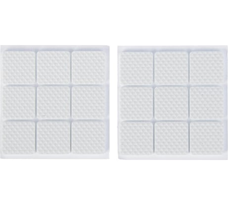 Мебельная накладка ТУНДРА квадратная, размер 25x25 мм, 18 шт., полимерная, цвет белый 3609859