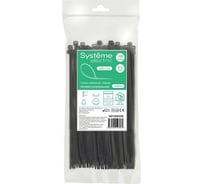 Кабельная стяжка Systeme Electric 200x2.5 чёрная (100шт) IMT20025B