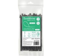 Кабельная стяжка Systeme Electric 150x3.6 чёрная (100шт) IMT15036B