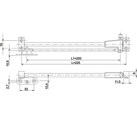 Барный правый кронштейн GTV MR-SPG-B-P00