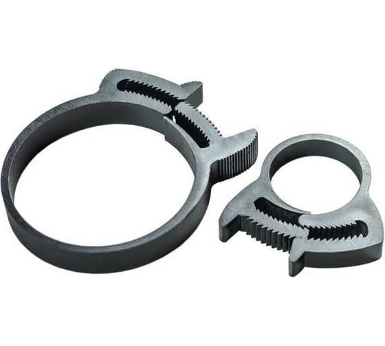 Силовой пластиковый хомут КРЕП-КОМП Clip-Track диаметр 54-49, ПА66 (полиамид), черный, 90 шт. А003.020.9054 1