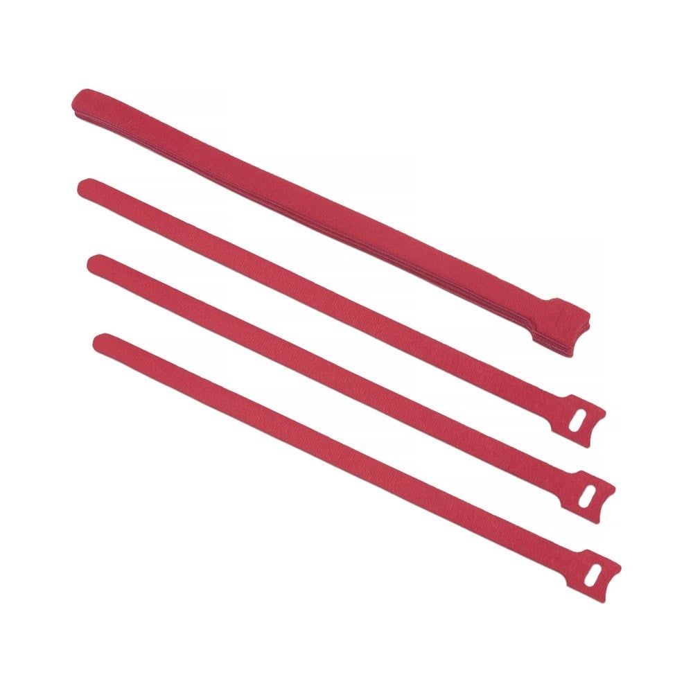 Хомут для кабеля Ripo липучка с мягкой застежкой, 180x14 мм, красный ...