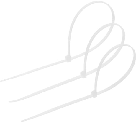 Нейлоновый хомут ТУНДРА krep, для стяжки, 3.6x250 мм, белый, в упаковке 100 шт. 9380708