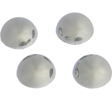 Зеркалодержатель ТУНДРА полусфера, d=23 мм, цвет хром, 4 шт. 3763213