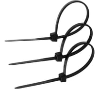 Нейлоновый хомут ТУНДРА krep для стяжки, 2.5x100 мм, черный, в упаковке 100 шт. 1112936