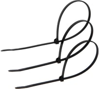 Хомут-стяжка с металлическим замком ТУНДРА размер 4,7x300 мм, черный 9544033