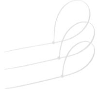 Нейлоновый хомут ТУНДРА krep, для стяжки, 9x760 мм, белый, в упаковке 100 шт. 9380728