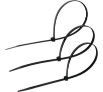 Нейлоновый хомут ТУНДРА пластик krep, для стяжки, 7.6x400 мм, черный, в упаковке 100 шт. 9380725
