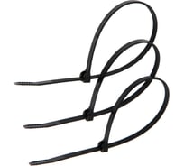 Хомут-стяжка с металлическим замком ТУНДРА цвет черный, 4.7x250 мм, 100 шт. 9561551