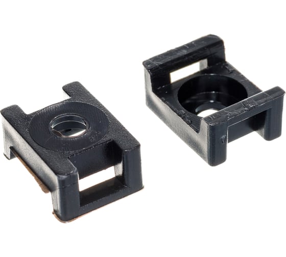 Усиленная площадка под хомут-стяжку Зубр 100 шт, нейлоновая 30921 ...