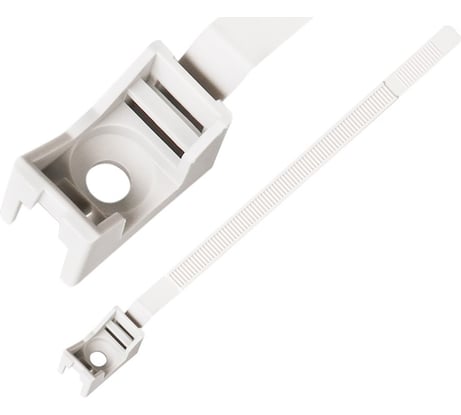 Ремешок-опора для труб и кабеля ЕВРОПАРТНЕР PRNT 16-32 белый, с шурупом и дюбелем, 200 шт. 86677