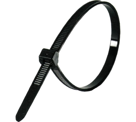 Нейлоновая стяжка RUCELF усил. черн. 4,8x300 мм СТУ-300-Ч 00-00001689