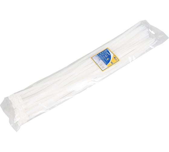 Нейлоновый хомут KRAFT 7.6х500, белый уп-ка 50 шт KT 880612