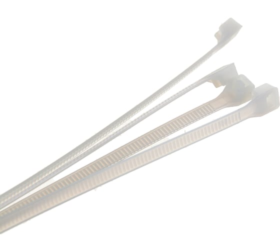 Нейлоновый хомут KRAFT 4.8х200, белый уп-ка 50 шт KT 880606