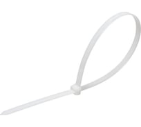Универсальный пластиковый хомут ЭВРИКА белый 3.0x160мм 100шт ER-03160