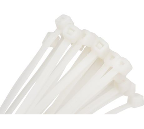 Пластиковый хомут белый 4.0x300мм универсальный Эврика ER-04302 956514