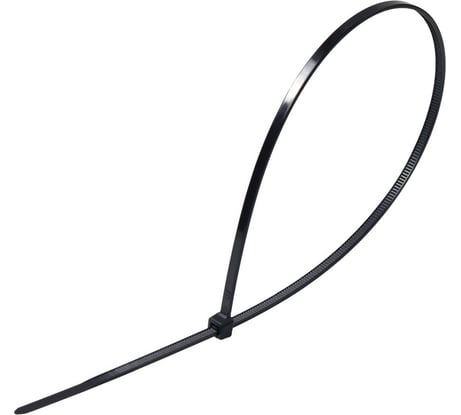 Пластиковый хомут черный 4.0x370мм универсальный 50шт Эврика ER-14371 996004