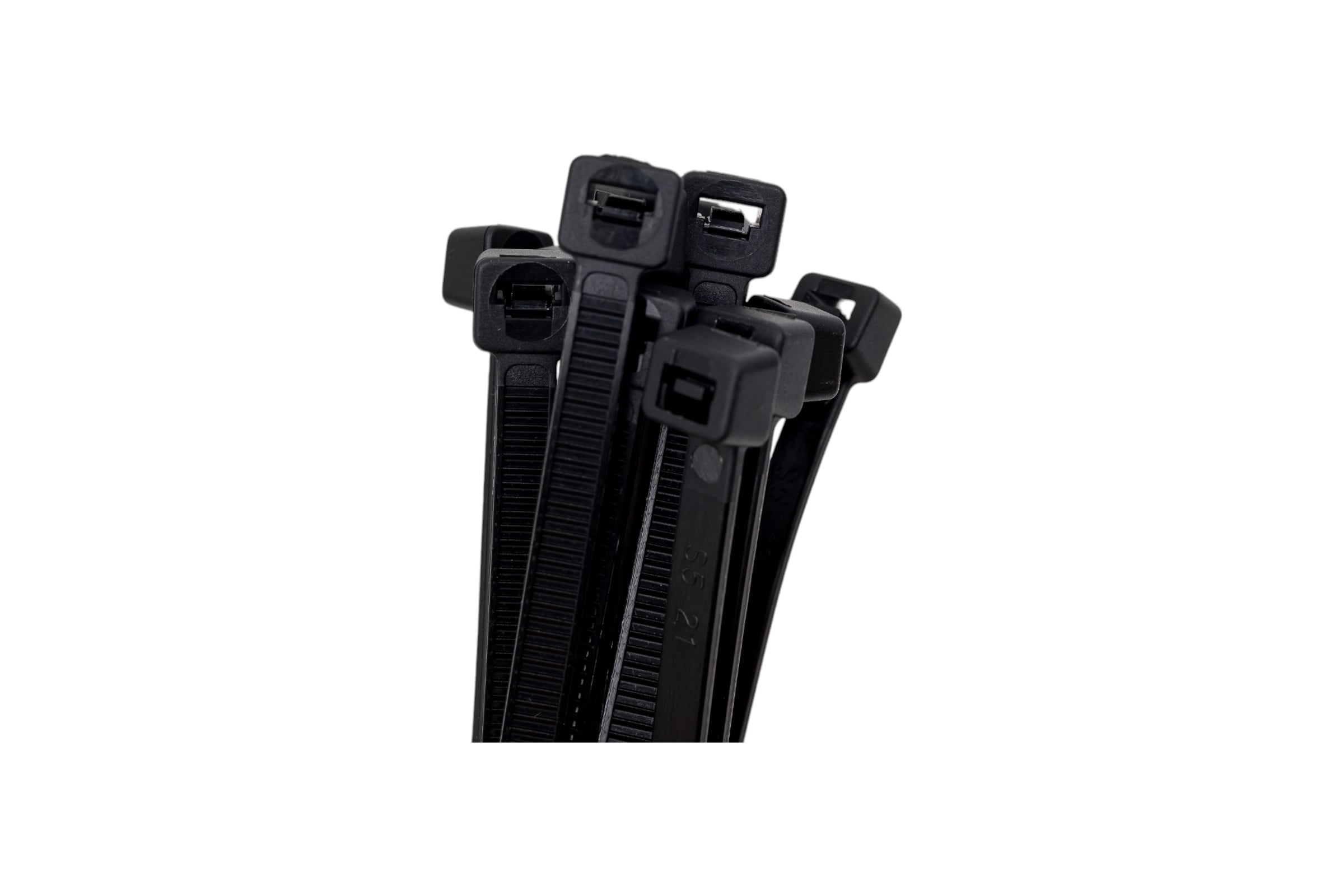 УниверсальныйпластиковыйхомутЭВРИКАчерный5.0x450мм25штER-15452