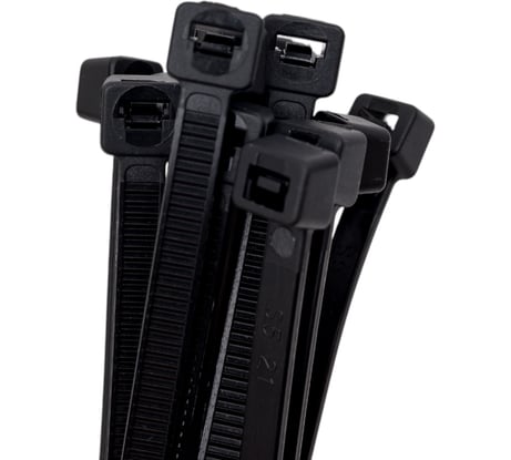 Пластиковый хомут черный 5.0x450мм универсальный 25шт Эврика ER-15452 956533