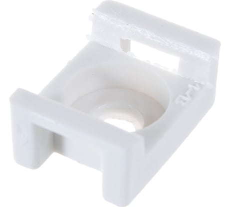 Усиленная площадка под хомут-стяжку Зубр ПХС-У, белая, 16x23 мм, 100 шт, нейлоновая 30920