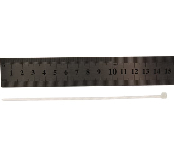 Кабельная стяжка ЭРА 2,5х150 мм, белый, упаковка, 100 штук Б0039372
