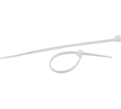 Кабельная стяжка ЭРА 5x300 мм, белый, упаковка, 100 штук Б0039393