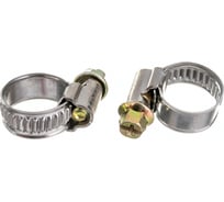 Обжимной хомут для шланга Masterprof 1/2" 10-16 мм, 2 шт ДС.030028