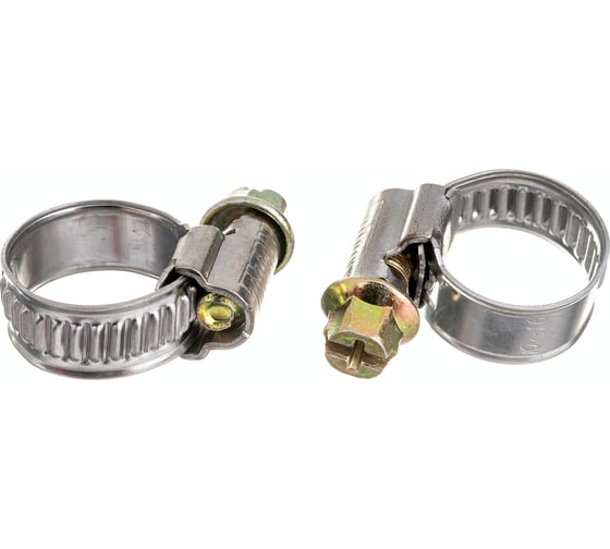 Обжимной хомут для шланга Masterprof 1/2" 10-16 мм, 2 шт ДС.030028 1