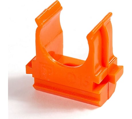 Крепёж-клипса для труб Промрукав АБС-пластик оранжевая д16 100 шт. PR13.0063