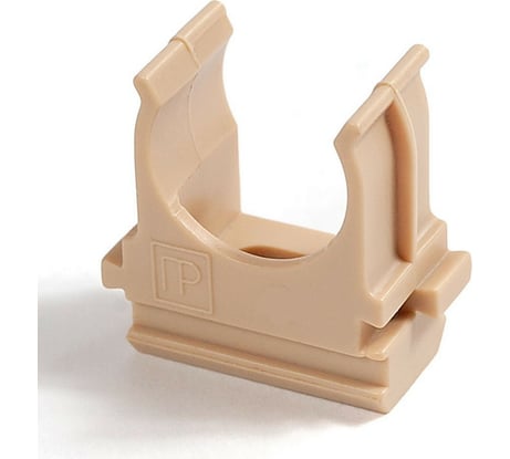 Крепёж-клипса для труб Промрукав АБС-пластик сосна д25 в малой упаковке 10 шт. PR13.0056