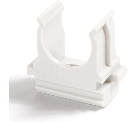 Крепёж-клипса для труб Промрукав Полистирол белая д32 25 шт. PR.02732б