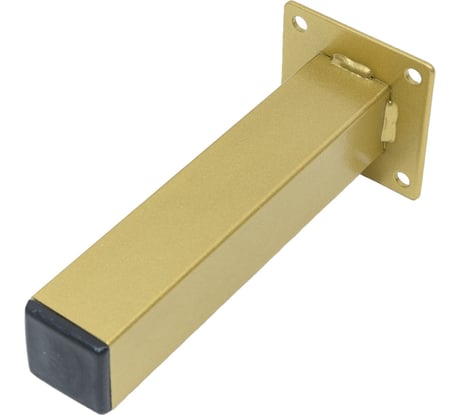 Мебельная опора-ножка ФМС 30x30x150, золото, 4 шт. 71192076