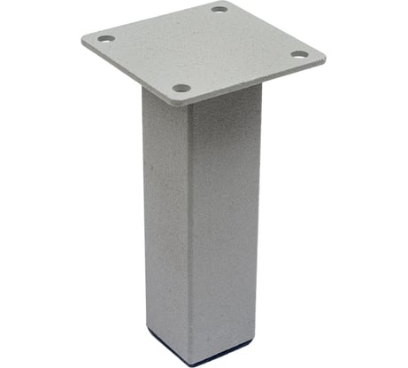 Мебельная опора-ножка ФМС 30x30x120, алюминий матовый, 4 шт. 71191994