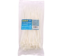 Нейлоновый хомут стяжка DolleX 3,6х150 мм, уп. 100 шт., белый SN-416