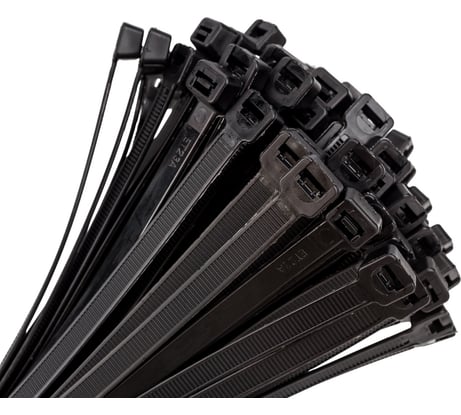 Нейлоновый хомут стяжка DolleX 7,6х300 мм, уп. 100 шт., черный SN-830