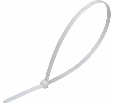 Хомут STEKKER  NYCT25-100 нейлоновый 2.5x100 мм, d пучка max 22 мм, нагрузка 8 кг, белый 32771