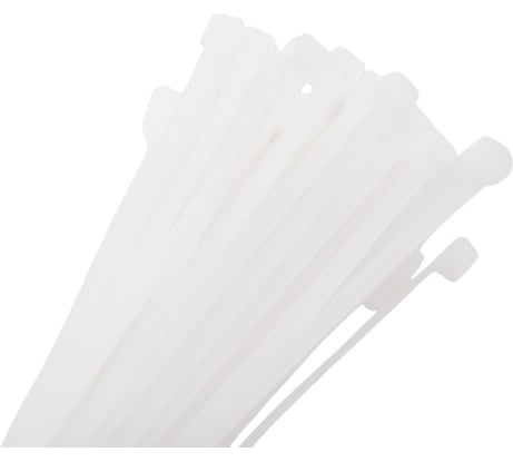 Нейлоновые стяжки HEADROCK белые, 3x300 мм, компл. 100 шт. 144-721-3300