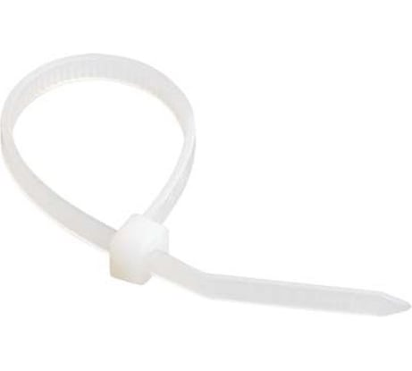 Хомут IEK 4.8x200 нейл. бел. уп.100шт ИЭК UHH31-D048-200-100