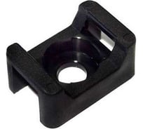 Основание для стяжек шириной до 9 мм Klemsan VK2 под винт, черный, 100 шт 0.0.0.5.42120S