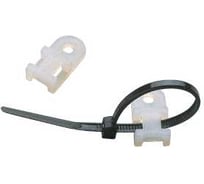 Основание для стяжек шириной до 5 мм Klemsan VK1 под винт, белый, 500 шт 0.0.0.5.42110B