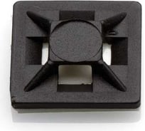 Самоклеящееся основание для стяжек шириной до 5.5 мм Klemsan YK2 28 мм, черный, 500 шт 0.0.0.5.41280S