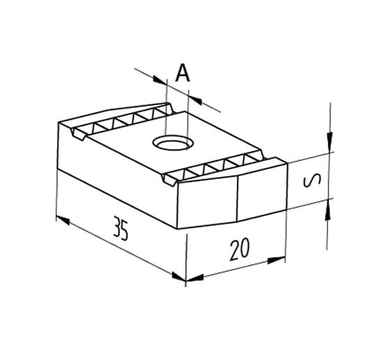 Передвижная гайка Fischer FCN 10, 100 шт. 77409