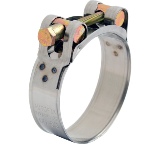 Силовые хомуты из нержавеющей стали AutoFix W2 266-278 мм 25 шт. APC-26 266-278