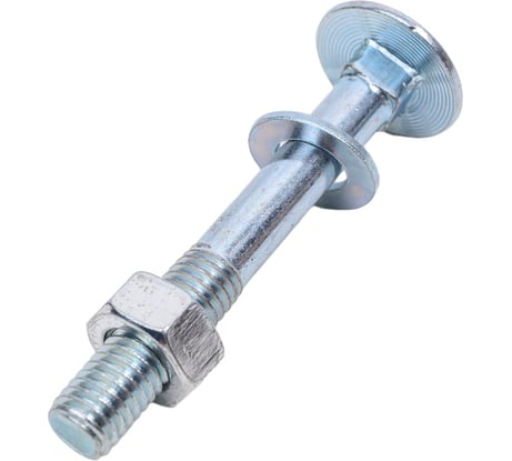 Пакет мебельный болт с гайкой и шайбой Метизный двор цинк м8х60мм 3 шт. 4607173901835