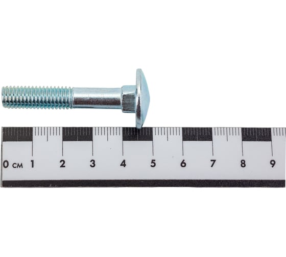 Мебельный болт Метизный двор 8x45 с квадратным подголовком DIN 603, 50 шт. 4607159066343